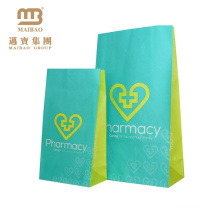 Recycle Fda Packaging Custom Logo Design Printed Pharmacy Paper Bags For Hospital Package